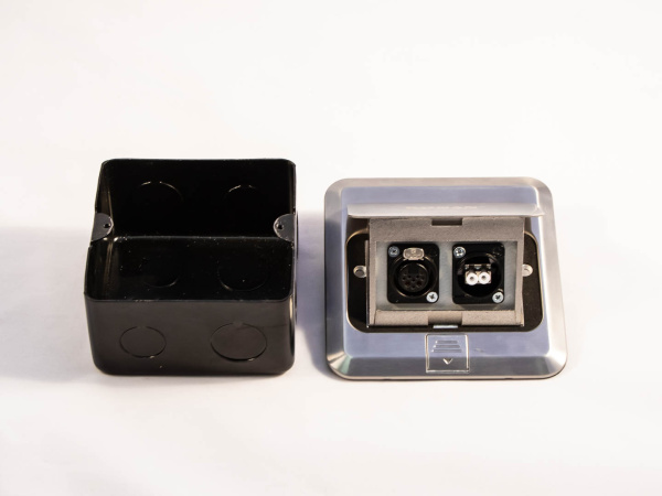 KFH-120S Напольный коммутационный лючок с монтажной коробкой