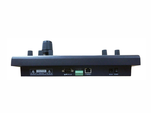 Пульт управления поворотными камерами, 3х-координатный джойстик высокого разрешения, протоколы ONVIF, VISCA, Pelco, Polycom, Cisco, Canon, Panasonic, интерфейсы RS-232, RS-485 и Ethernet