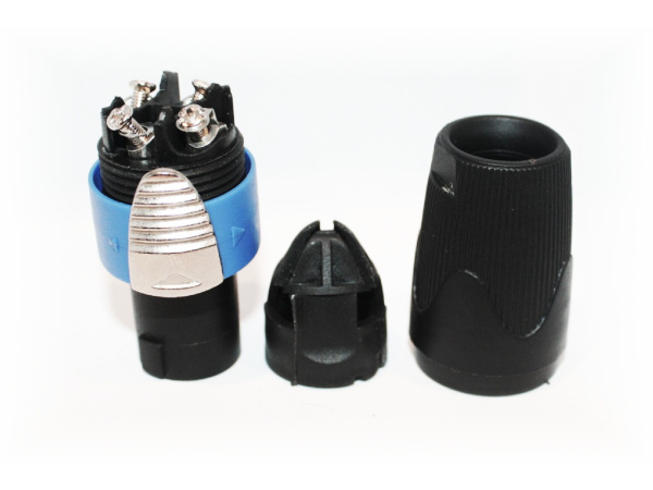 Разъём NL4FX в разборе Кабельный 4-контактный разъём для акустических систем, копия Neutrik Speakon