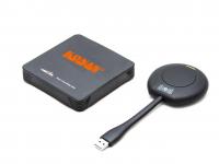 KV C-BY1H BYOD-система, один источник на экране (без multiview), встроенная точка доступа WiFi, Ethernet, выход HDMI 1.3, разрешение до 1080p60, аналоговый аудиовыход, выход Toslink, в комплекте USB-кнопка для подключения ПК