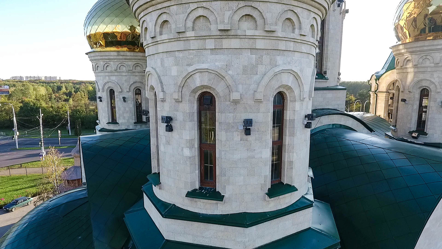 Архитектурное освещение здания Храма Сергия Радонежского