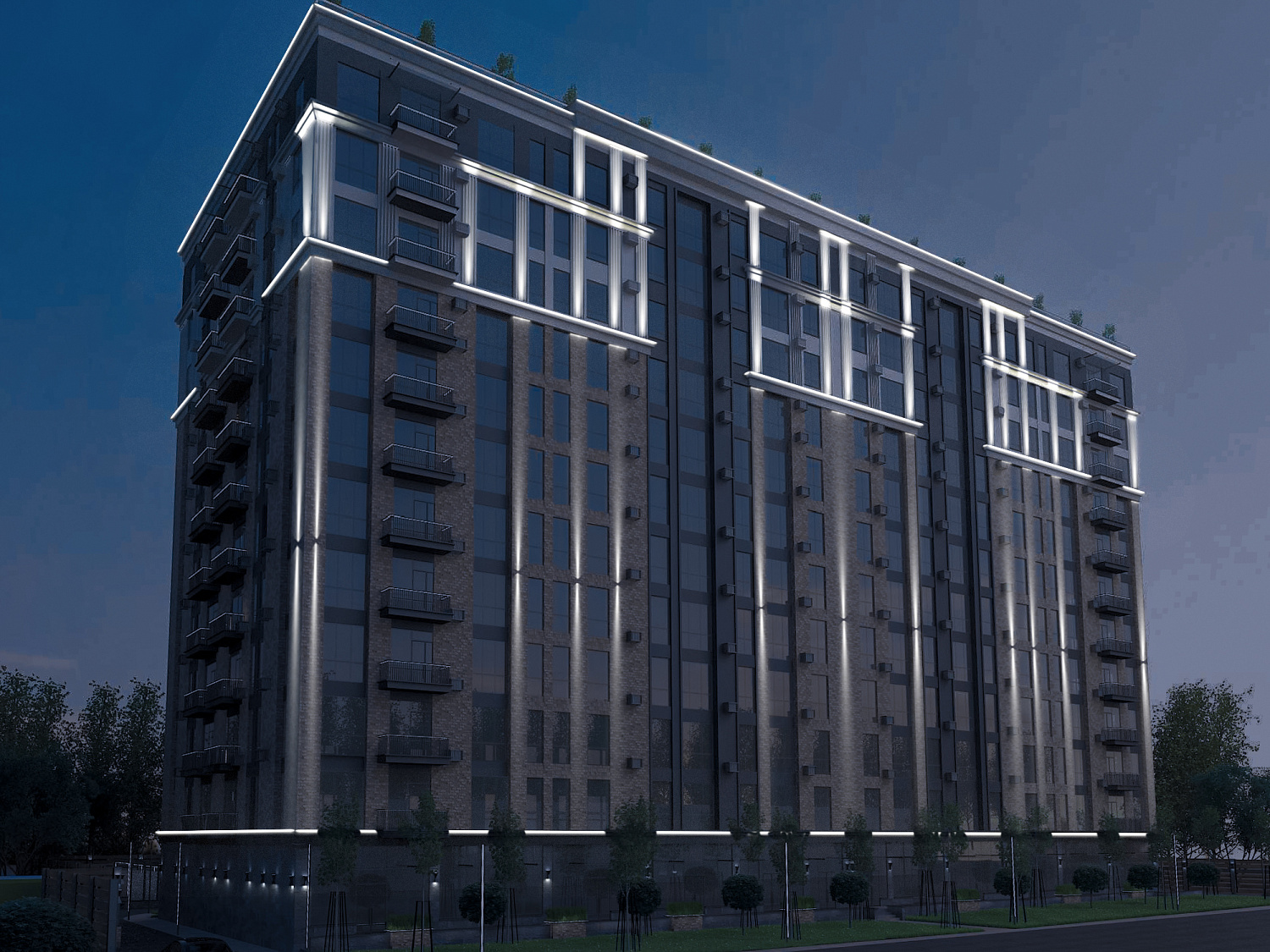 Архитектурное освещение фасадов