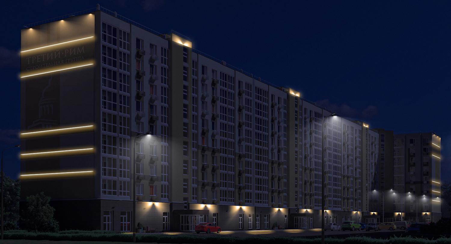 Архитектурное освещение фасадов