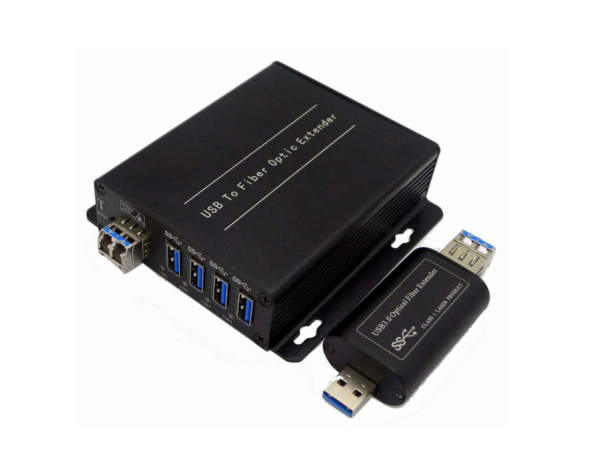 KVC-EF250UA4 Локальный и удалённый модули удлинителя USB 3.0/2.0/1.1 с хабом на 4 порта