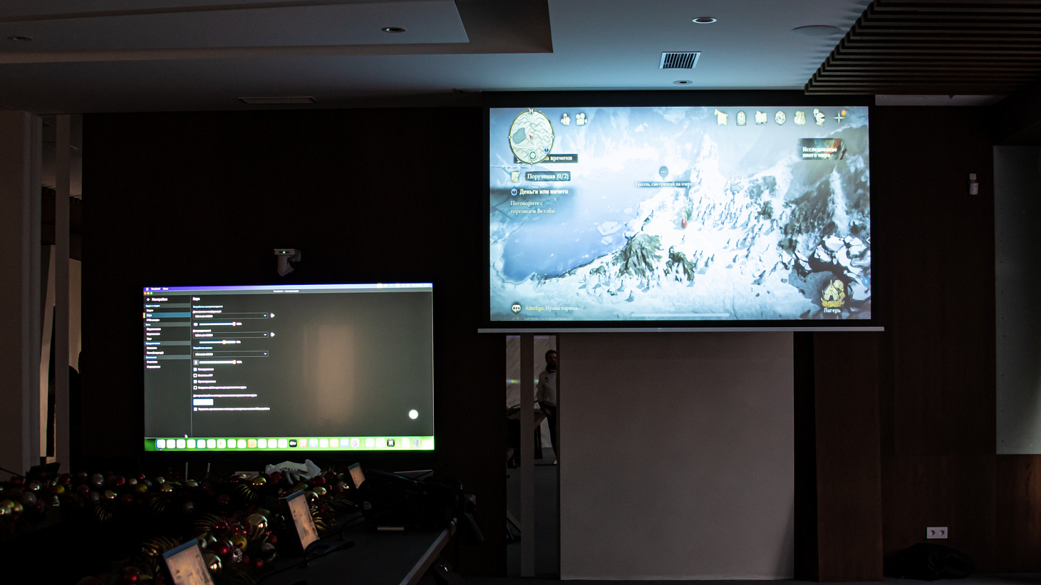 Корпоративный конференц-зал с системой видеоконференцсвязи крупнейшего застройщика России