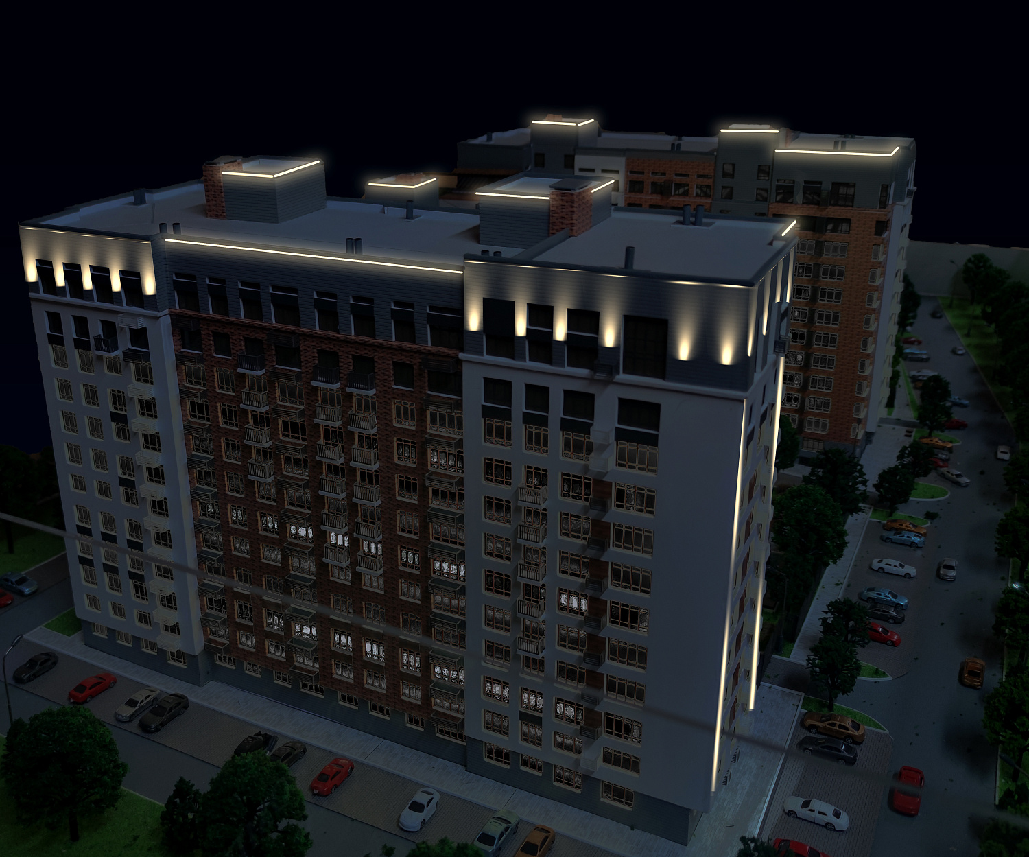 Архитектурное освещение фасадов