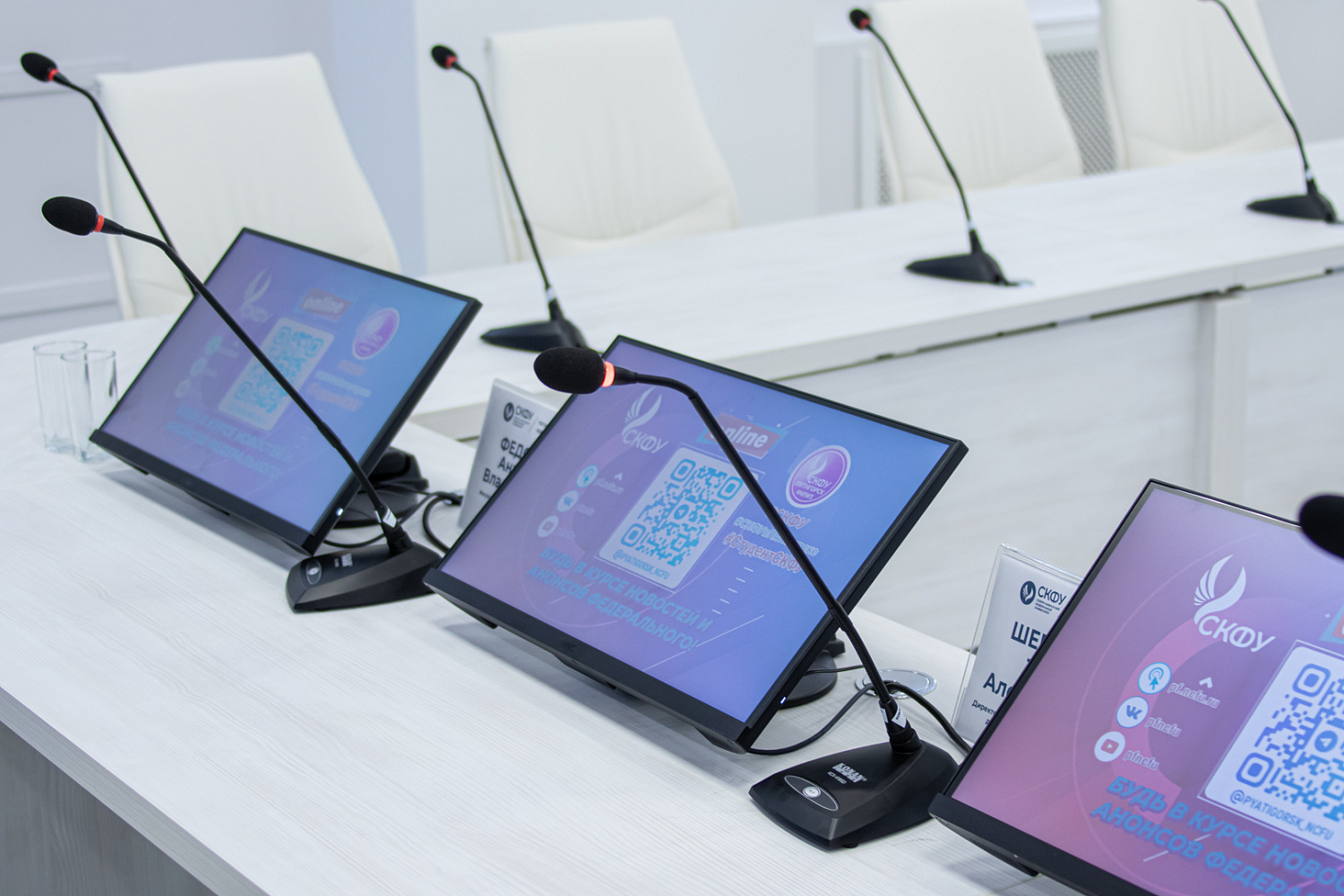 Большой и малый конференц-зал федерального университета в столице СКФО