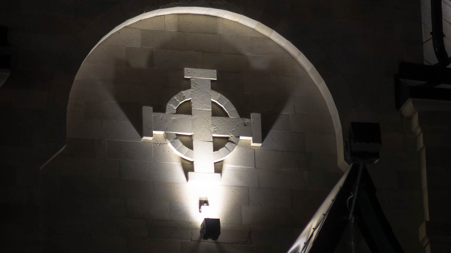 Архитектурное освещение здания Храма Сергия Радонежского