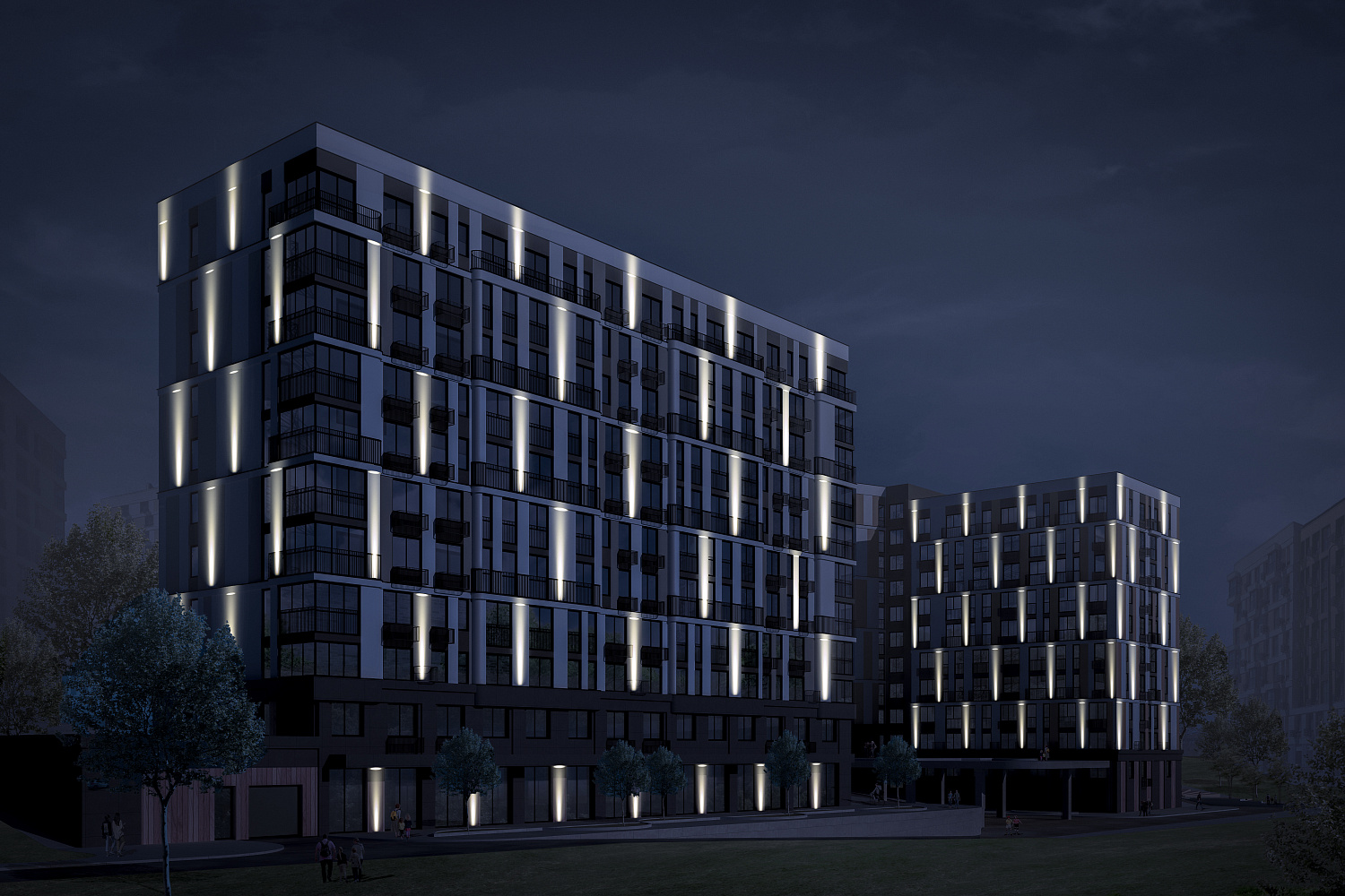 Архитектурное освещение фасадов