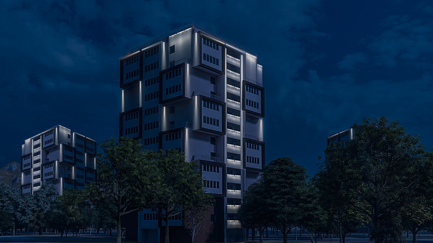 Архитектурное освещение фасадов